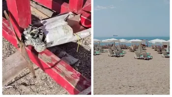 Panică în Costinești! Un nou fragment de dronă a fost găsit pe plajă, la doar o zi după primul incident