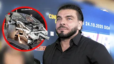 Joseph Adam, aproape de dezastru! Lamborghini-ul s-a făcut praf, dar a scăpat ca prin minune!