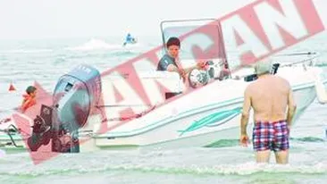 Ciocu' mic face plaja pe salupa de teama paparazzilor