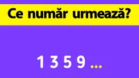 Test IQ exclusiv pentru genii | Ce număr urmează în această serie: 1, 3, 5, 9?