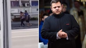 Preotul care și-a agresat soția pe stradă în Bacău, probleme cu legea. A avut scandal cu Poliția Română