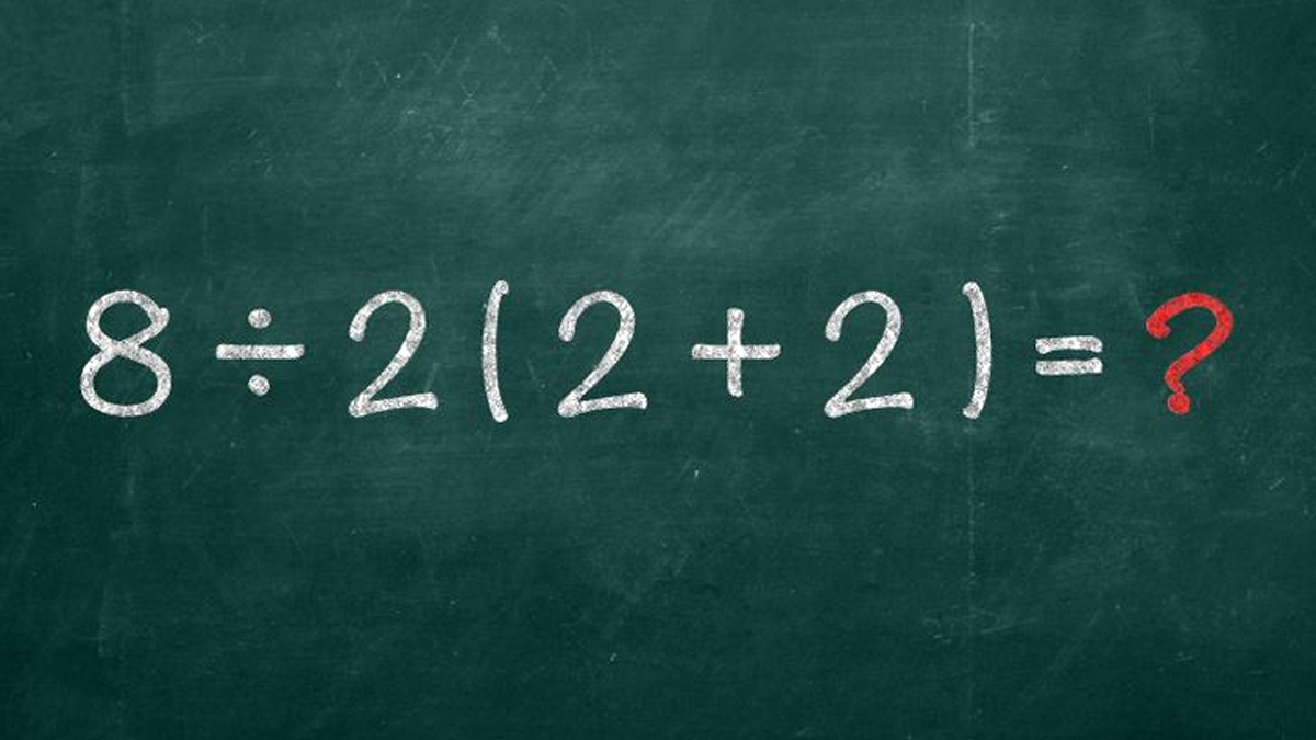 Test de inteligență matematică | Calculați 8:2(2+2)