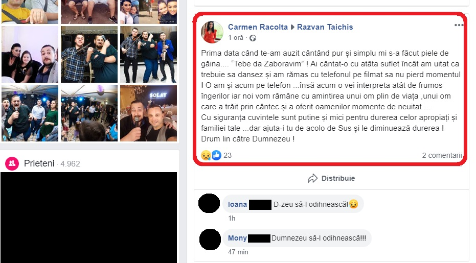 Carmen de la Sălciua, în stare de șoc după ce a aflat că o persoană dragă a murit. Ce amintire are în telefon cu aceasta