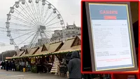 Câți lei costă o cursă de 2 minute cu caruselul în Târgul de Crăciun din București
