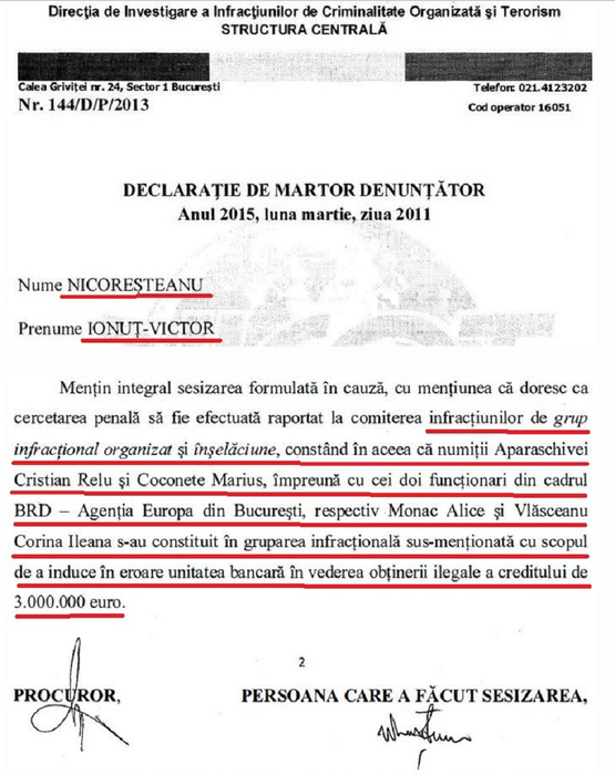 O parte din mărturisirile clientului-săgeată