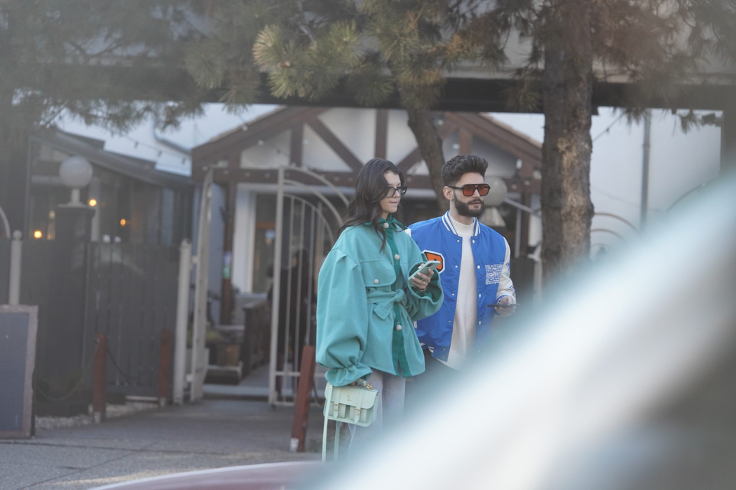 Edward Sanda și Cleopatra Stratan au luat masa la restaurant (Foto: CANCAN.RO)