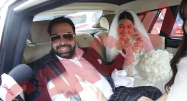 ”Regele” și ”Regina” au depus jurământul în fața lui Dumnezeu. Imagini și VIDEO EXCLUSIV din Biserică cu Florin Salam și Roxana Dobre