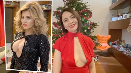 Amalia Năstase, cu decolteu obraznic la fel ca Loredana Groza. Cine a purtat cu mai mult stil rochia provocatoare
