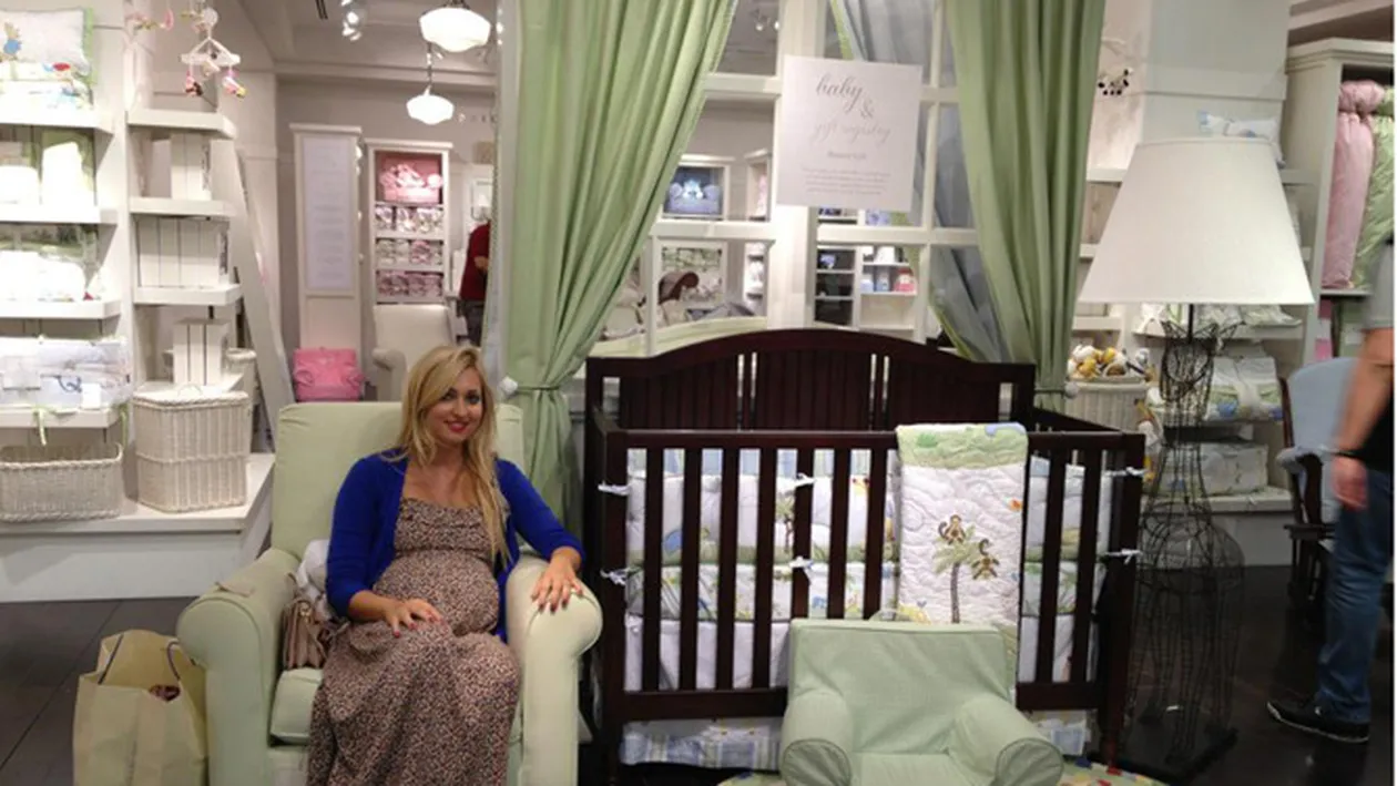 Raluca Zenga, la cumparaturi pentru trusoul bebelusului: Acum trebuie sa-mi concentrez atentia pe culori masculine