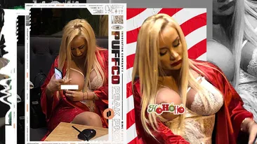 Pamela de România a pozat în Crăciunița cea mai obraznică. Bustul generos i-a evadat fără drept de apel din lenjeria fină de dantelă