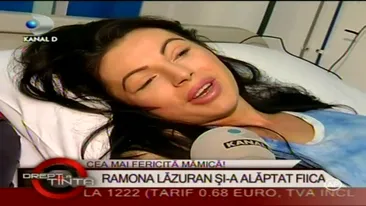 Ramona si-a alaptat fetita: Cristi are tupeu, mai vrea un baietel!