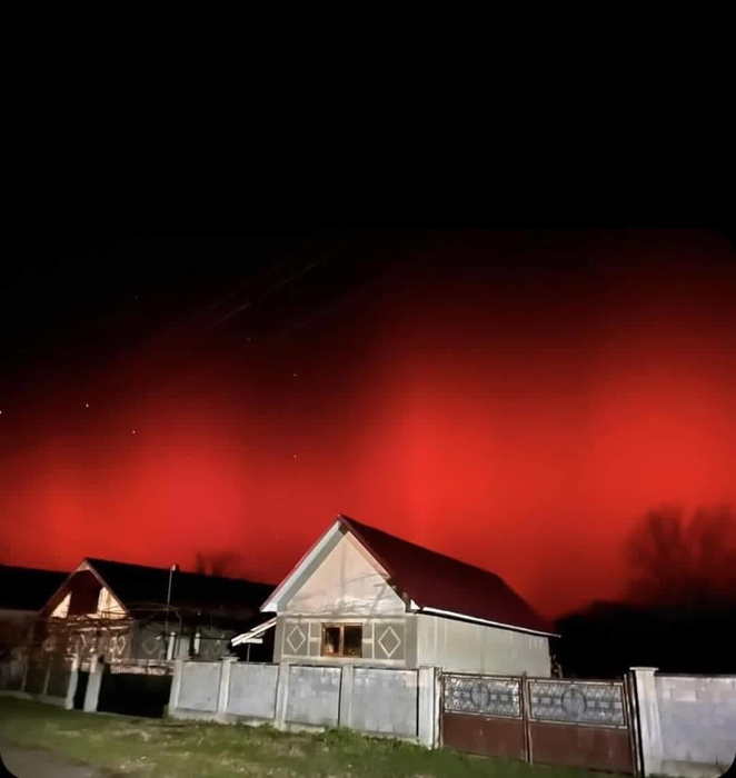 Aurora Boreală, în Satu Mare /Foto: Meteoplus