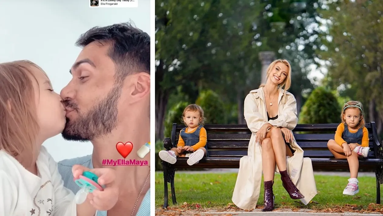 George Burcea a pupat-o pe buze pe Ella, fata cea mare. Oare cum a reacționat Andreea Bălan când a văzut imaginile? Unii psihologi nu recomandă acest lucru | FOTO