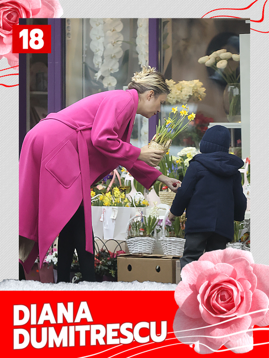 TOP 30 de vedete care au ”lovit” de 1 Martie! Inna, Elena Băsescu, Antonia… Cine a prins cel mai bogat buchet?