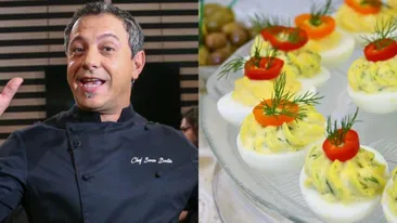 Rețeta de ouă umplute a lui Sorin Bontea. Ingredientele secrete pe care le folosește juratul de la MasterChef