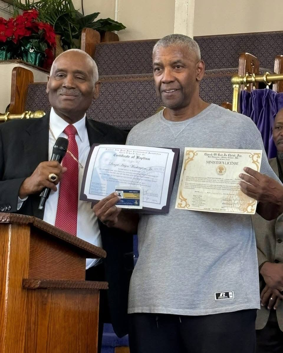 Denzel Washington. Foto: Instagram / Historic Kelly Temple Church of God in Christ