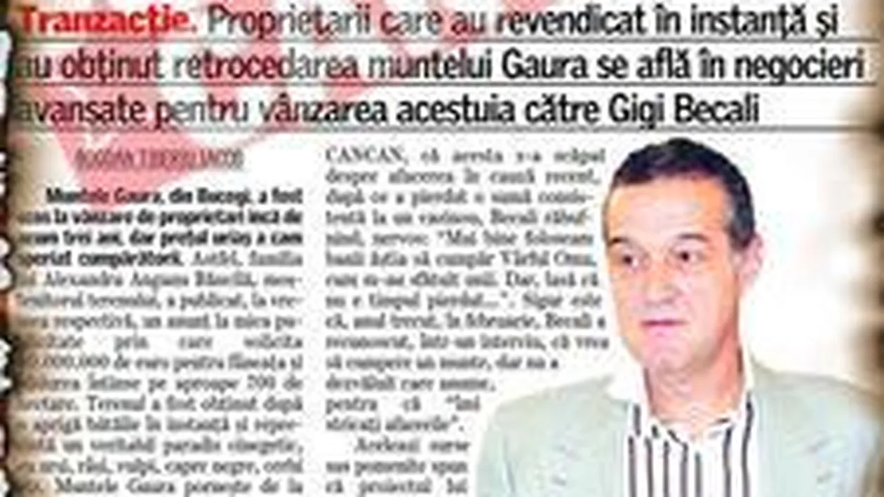 Becali isi ingroapa banii in Salina