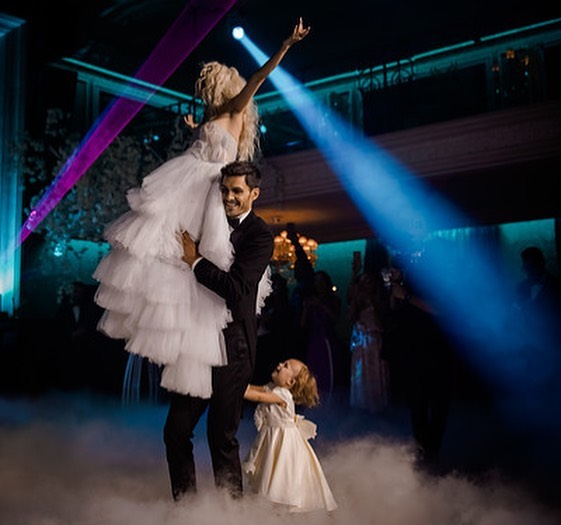 Andreea Bălan și George Burcea, în ziua nunții