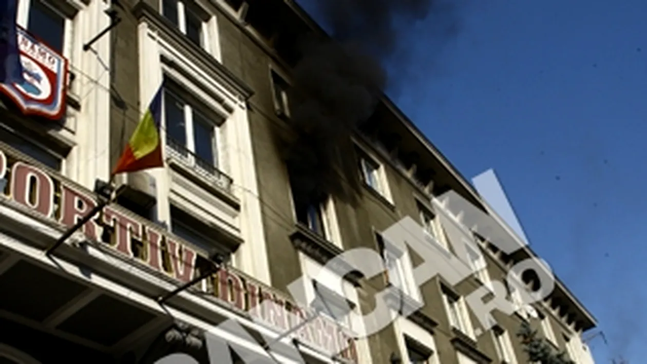 VIDEO Primele imagini cu incendiul la stadionul Dinamo! O cladire administrativa a luat foc