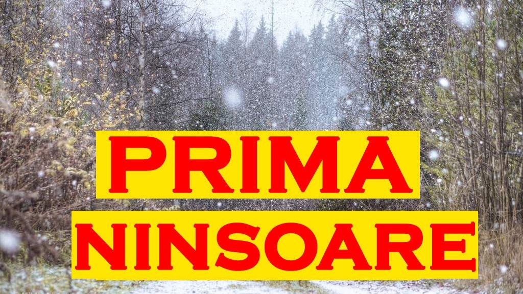 A nins în România. Locul unde iarna s-a instalat deja