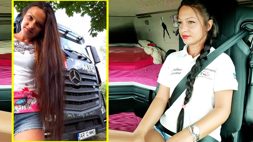 Cea mai sexy TIR-istă din România se lasă de meserie! Motivul i-a șocat pe colegii ei