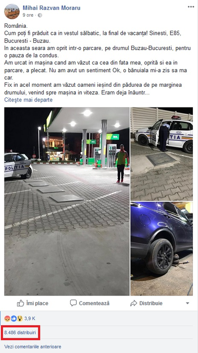 Sursa foto: Facebook/Mihai Razvan Moraru