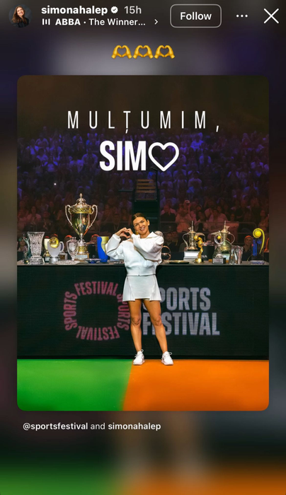 Simona Halep/ sursă foto: Instagram