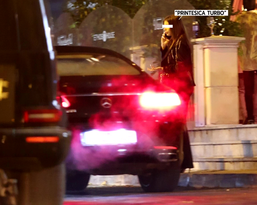 "Prințesica Turbo" pleacă de la Uanderful cu un UBER (SURSA FOTO: CANCAN.RO)