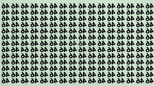 Test de logică | Găsiți numărul 64 în această imagine. Geniile reușesc în 7 secunde