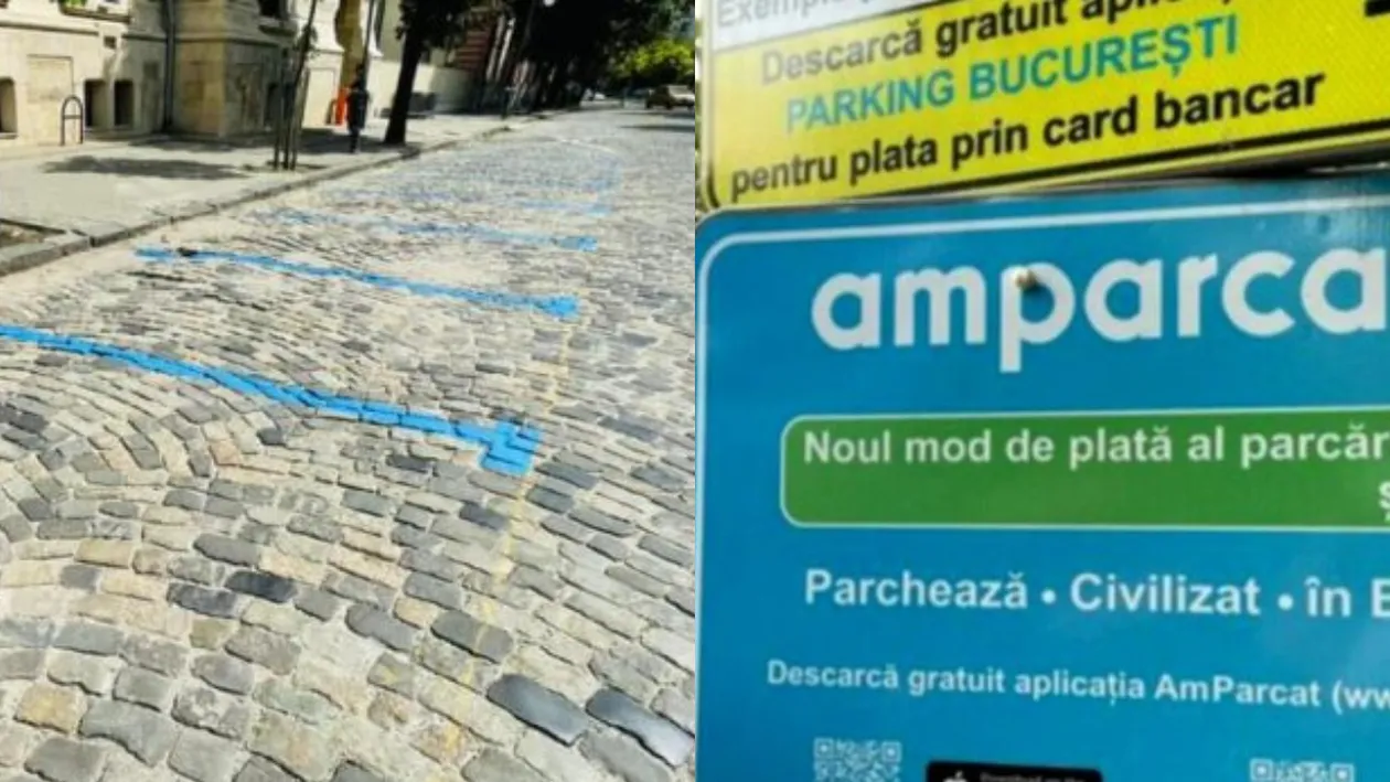 Tot ce trebuie să știi despre ”locurile albastre de parcare” din București. Riști să fii sancționat, dacă nu plătești
