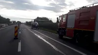 Accident grav pe autostrada București-Pitești! A fost nevoie de intervenția elicopterului SMURD