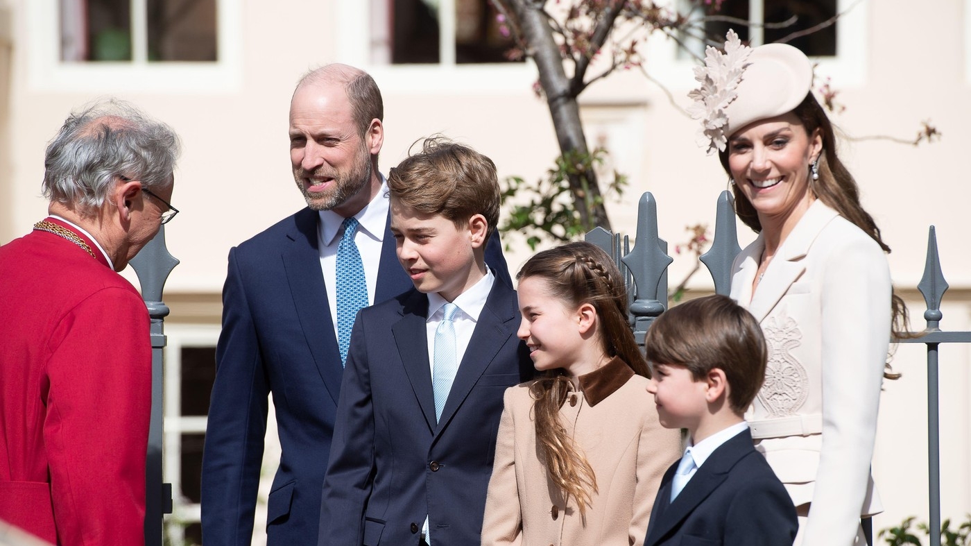 Prințul William, Kate Middleton și copiii lor au participat la prima slujbă de Paște de la diagnosticarea cu cancer a prințesei