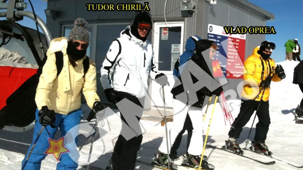 Tudor Chirila a schiat cu primarul din Sinaia. Artistul si edilul au petrecut la Cota 2000