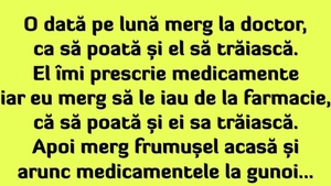 Bancul începutului de săptămână | Pacientul, doctorul și medicamentele