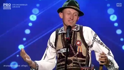 Claudiu a venit la ”Românii au talent” ca sa se insoare
