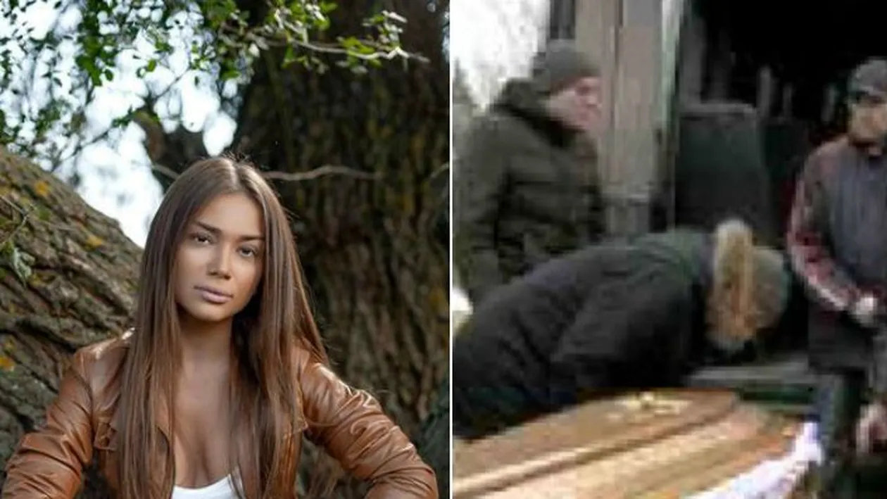 Primele imagini de la înmormântarea Anastasiei Cecati! Rudele și prietenii, împietriți de durere