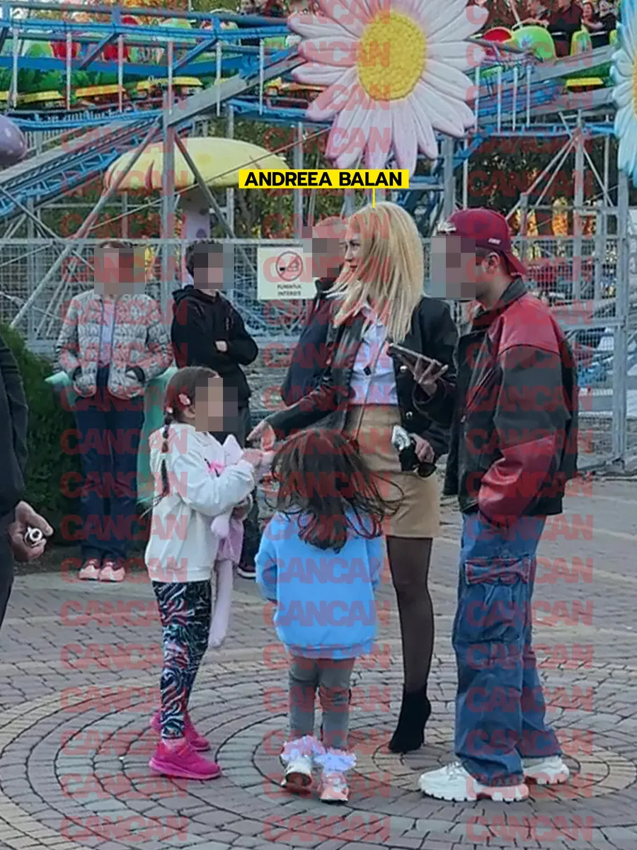 Andreea Bălan, alături de fetițe, dar și de un amic