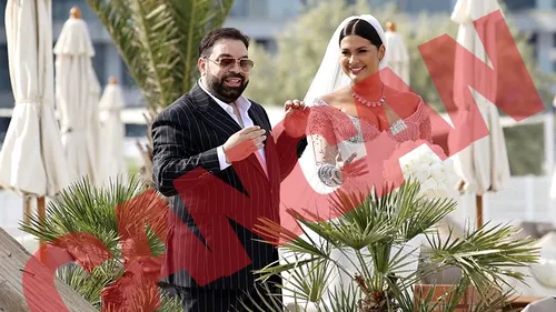 Ce obicei străvechi au respectat la nuntă Florin Salam şi Roxana Dobre? Foto EXCLUSIV de la turta miresei. Ce semnifică această tradiţie