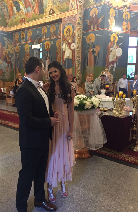 Alina Puşcaş s-a măritat în ziua botezului fiicei ei