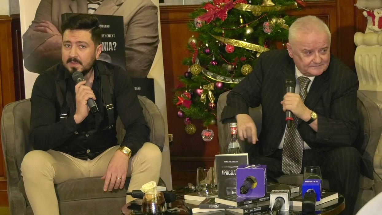 La lansarea cărții "Istoriile unui vehement. Ipocrația", Irinel Columbeanu a fost ironic la adresa fostelor partenere: "Bine că nu au venit toate!"