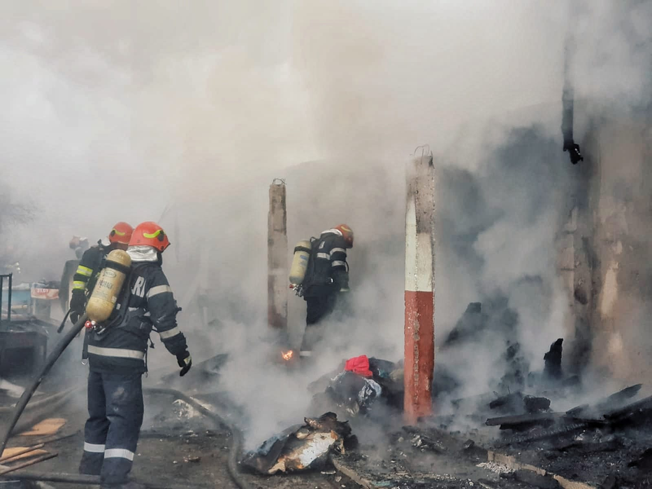 Casa a luat foc imediat