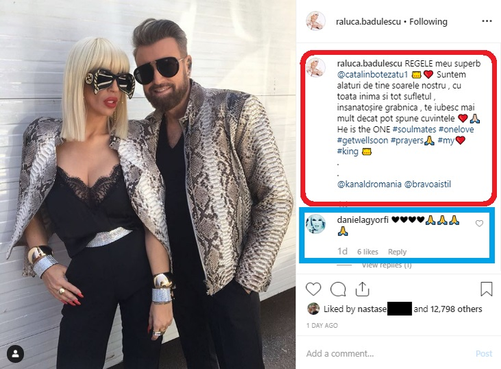 Raluca Bădulescu, apel la rugăciune pentru Cătălin Botezatu