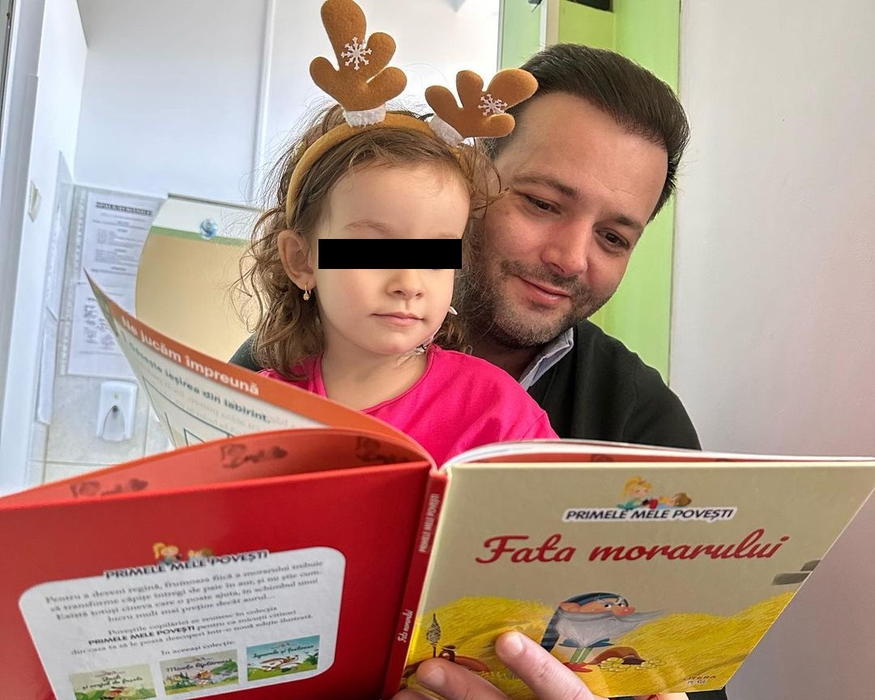 Mihai Morar și fetița sa Roua