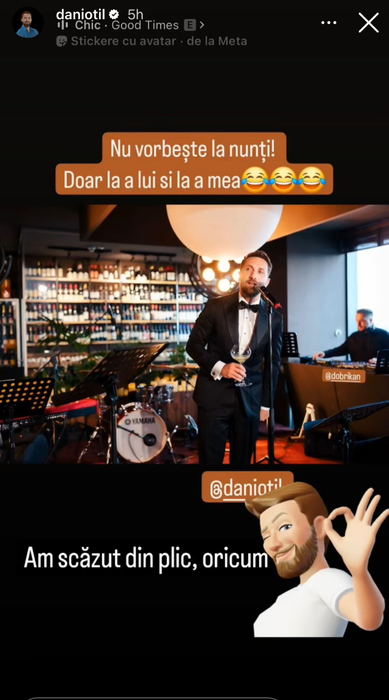 Dani Oțil, comentariu la nunta lui Răzvan Simion / sursă foto: Instagram