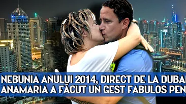 Nebunia anului 2014, DIRECT DE LA DUBAI! Anamaria a facut un gest fabulos pentru Reghe: VIDEO