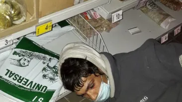 Un tânăr a ieșit „cumpărături” într-un magazin închis din Constanța. Ce a putut să fure în doar 1 minut și 8 secunde