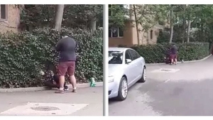 Scene șocante filmate pe o stradă din Timișoara! Doi tineri, “afumați” grav de drogul “Zombie”