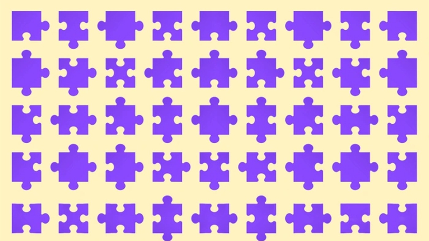 Test de inteligență | Care bucată de puzzle nu se potrivește? Este una singură