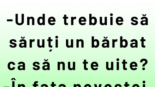 BANC | Unde trebuie să săruți un bărbat ca să nu te uite niciodată?