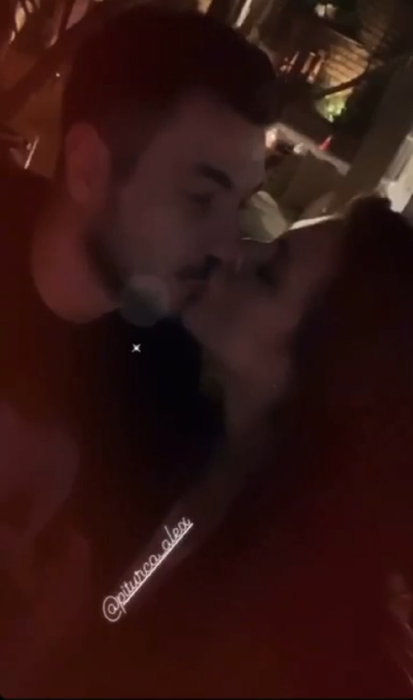 Cristina ICH și Alex Pițurcă, sărut pătimaș